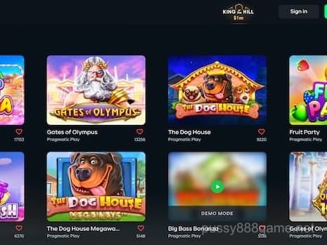 y888game App Interface - Live Casino Lobby